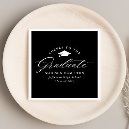 Svart och vitt skript till Student Pappersservett