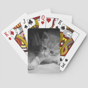 Svart och vitt skrivet foto casinokort