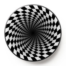 Svart och vitt skyrat Vortex | Optisk Illusion