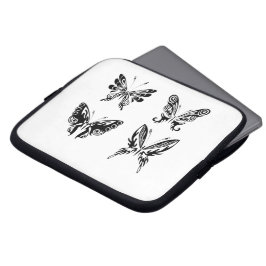 Svart och vitt smör laptop fodral