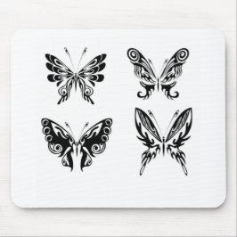 Svart och vitt smör musmatta