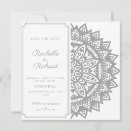 Svart och vitt Spara datuminbjudan Inbjudningar