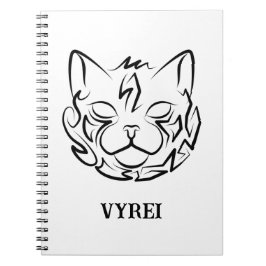 Svart och vitt stamkött anteckningsbok