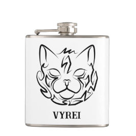 Svart och vitt stamkött fickplunta