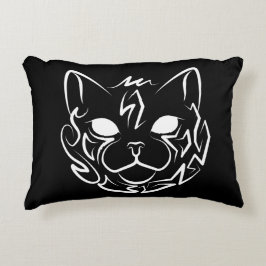 Svart och vitt stamkött prydnadskudde