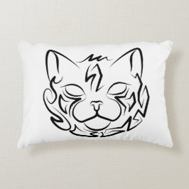 Svart och vitt stamkött prydnadskudde