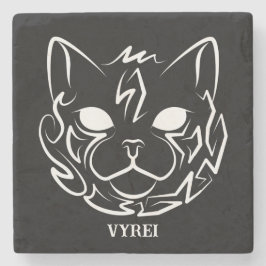 Svart och vitt stamkött stenunderlägg