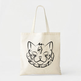 Svart och vitt stamkött tygkasse