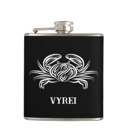 Svart och vitt stamkrabba fickplunta