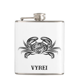 Svart och vitt stamkrabba fickplunta