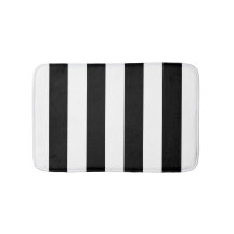 Svart och vitt stripe-baden Mat