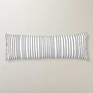 SVART OCH VITT STRIPED HANDMADE STRIPEKT KROPPSKUDDE