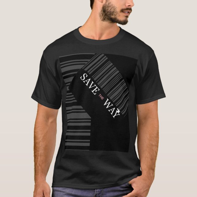 svart och vitt t shirt (Framsida)