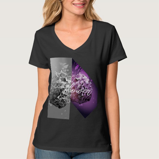svart och vitt t shirt (Framsida)