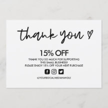 Svart och vitt Tack Heart Media Infoga