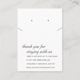 SVART OCH VITT TACK NECKLACE EARRARD-KORT PLACERINGSKORT