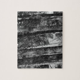 Svart och vitt träd runt pussel