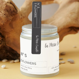 Svart och vitt tunt ljus, Tamper Proof Seal-etiket Klistermärke