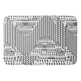 SVART OCH VITT VÅGIGT BADRUMSMATTA