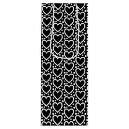 SVART OCH VITT VALENTINES DAY HJÄRTA