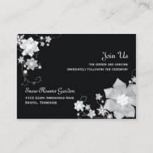 Svart och vitt vinter-bröllop