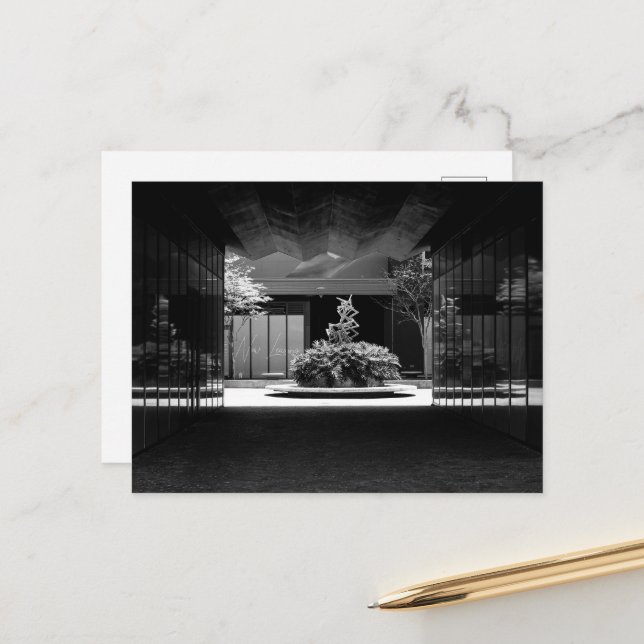 Svart och vitt vykort (Fram/Back In Situ)