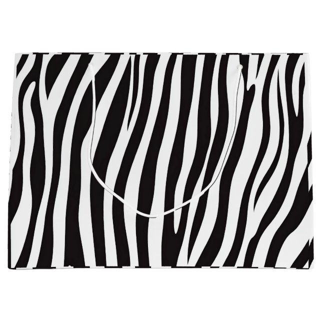 Svart och vitt Zebra-djurtryck (Framsidan)