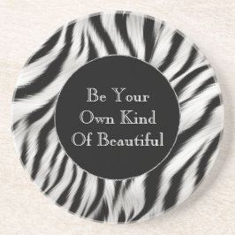 Svart och vitt Zebra tryck-djur Safari Underlägg