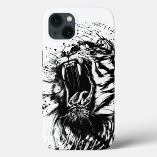 SVART OCH VITTIGARE ÄPPLE IPHONE CASE
