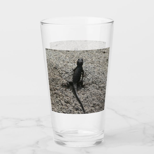Svart ödla glaskopp (Framsida)