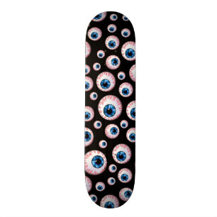 Svart ögonglobmönster skateboard bräda 20,5 cm