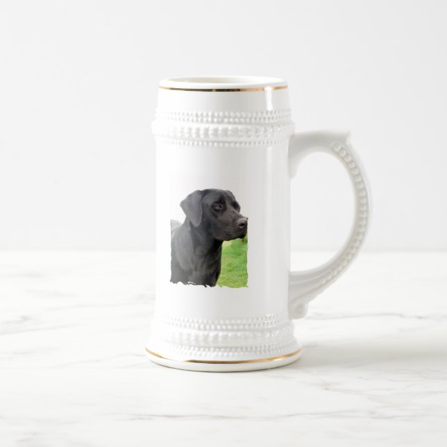 Svart öl Stein för Labrador Retriever Sejdel (Höger)