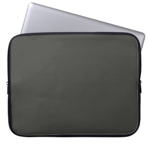 Svart oliv (heldragen färg) laptop fodral