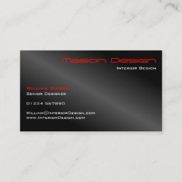 Svart olja och rött minimalistiskt Affärskort Visitkort