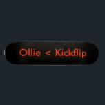 Svart, Ollie < Kickflip Skateboard Bräda 20 Cm<br><div class="desc">En olie är aldrig bättre än en kickflip.</div>