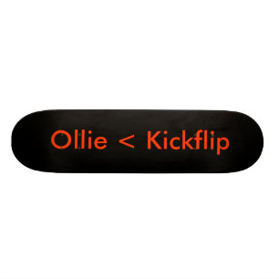 Svart, Ollie < Kickflip Skateboard Bräda 20 Cm