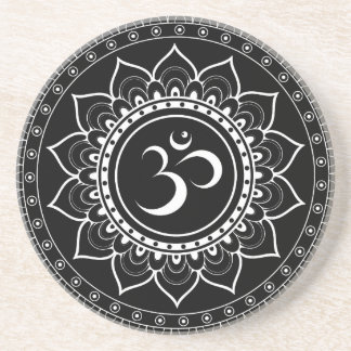 Svart Om Mandala Underlägg