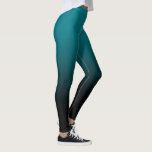 Svart Ombre för kricka damasker Leggings<br><div class="desc">Ett enkelt ombremönster, lutningfärg bleknar från kricka för att svärta.</div>