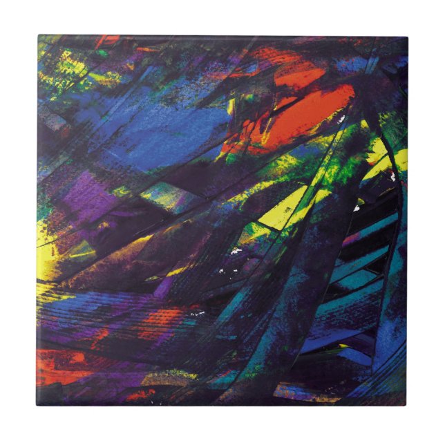 Svart Opal Kakelplatta (Framsidan)