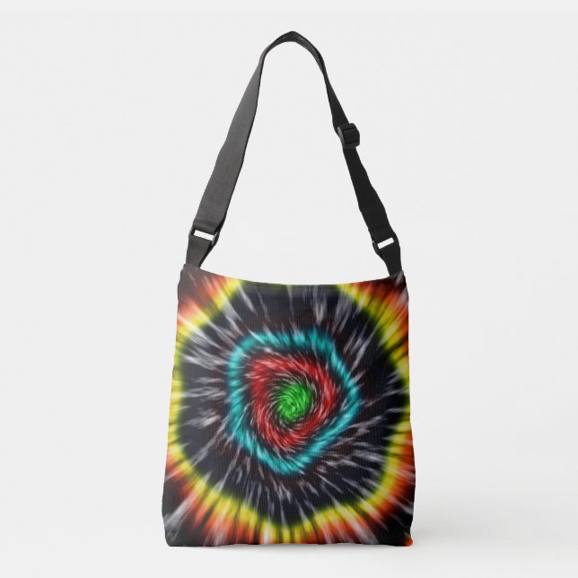 Svart Opal Tie Dye,   Axelväska (Framsida)