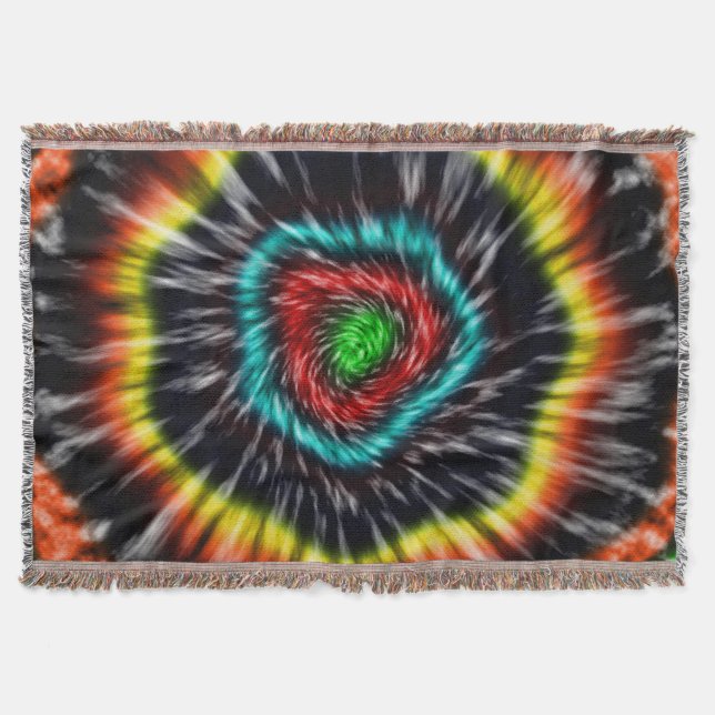 Svart Opal Tie Dye,   Filt (Framsidan)