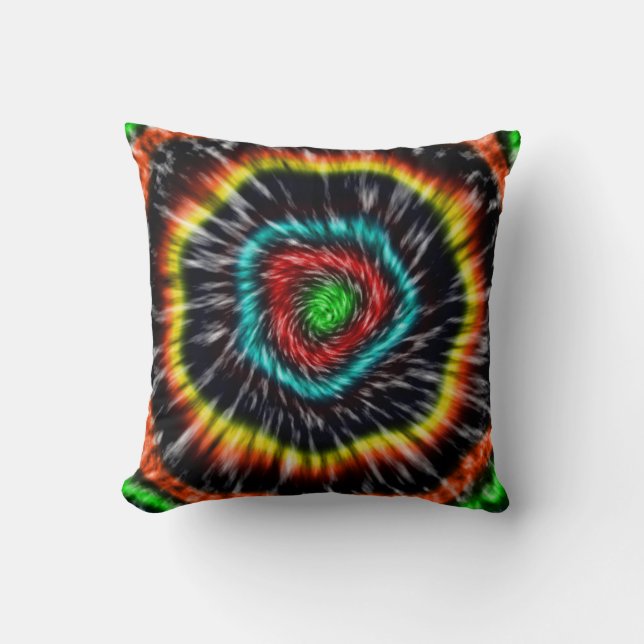 Svart Opal Tie Dye,   Kudde (Framsida)