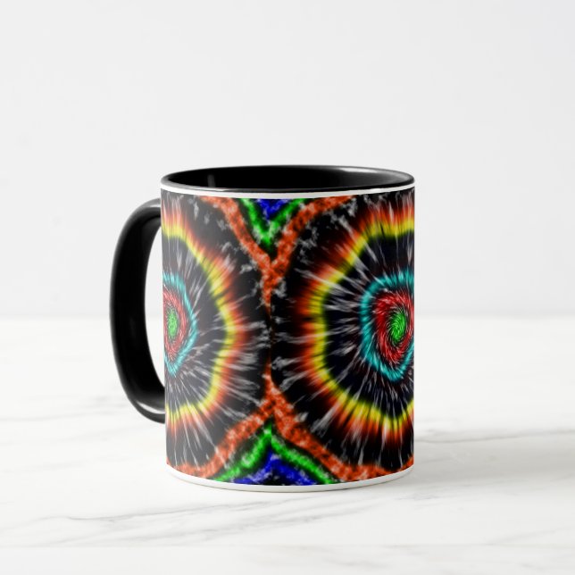 Svart Opal Tie Dye,   Mugg (Framsida vänster)