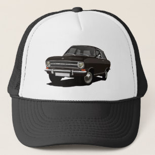 Svart Opel Kadett B Sedan - illustration Keps