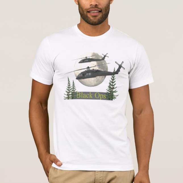 Svart opsutslagsplats tee (Framsida)