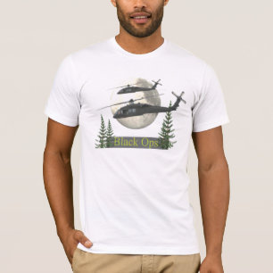 Svart opsutslagsplats tee shirt