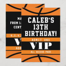 Svart Orange Basket Födelsedagsfirande