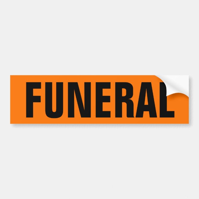 Svart Orange Bildekal (Framsidan)