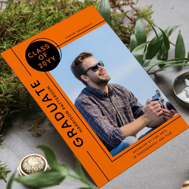 Svart Orange för fotomodern skript i Studenten (Skapare uppladdad)