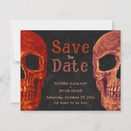 Svart Orange för gotiskt skal Spara datumbudgeten